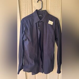 George Men's Dark Blue Button Down Shirt
